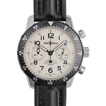 BELL＆ROSS ベル&ロス レプリカ パイロットアクリリック K4547 クロノグラフ ホワイト